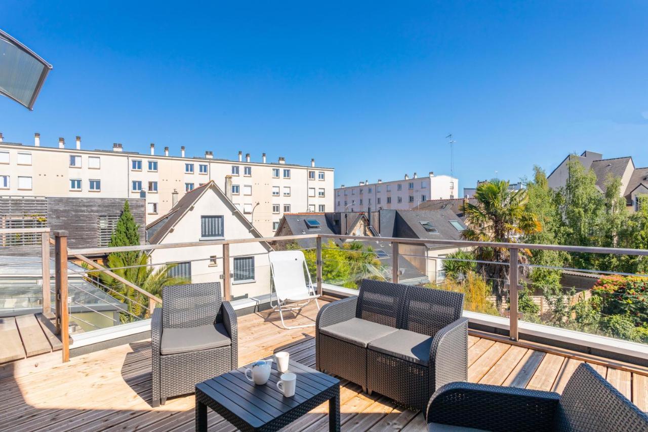 Teranga - Studio Avec Grande Terrasse Dans Rennes Exteriör bild